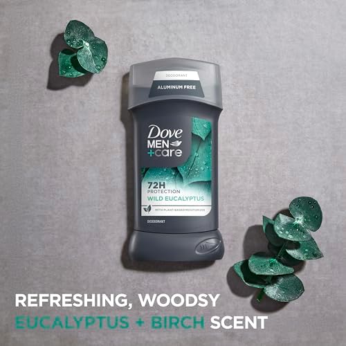 DOVE MEN + CARE Aluminum Free 3 Pack Wild Eucalyptus Deodorant for Men 3 oz