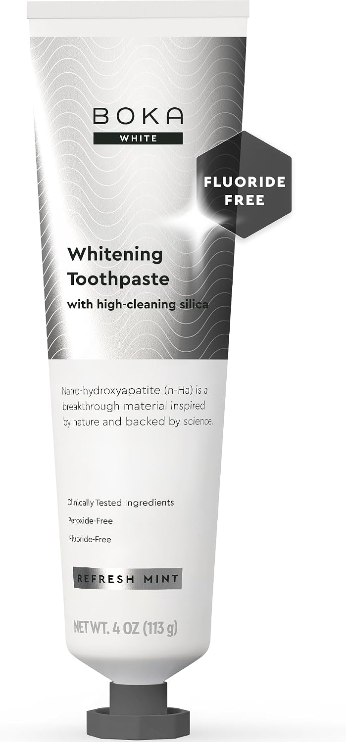Boka Toothpaste - Fluoride Free Toothpaste, Nano Hydroxyapatite Toothpaste