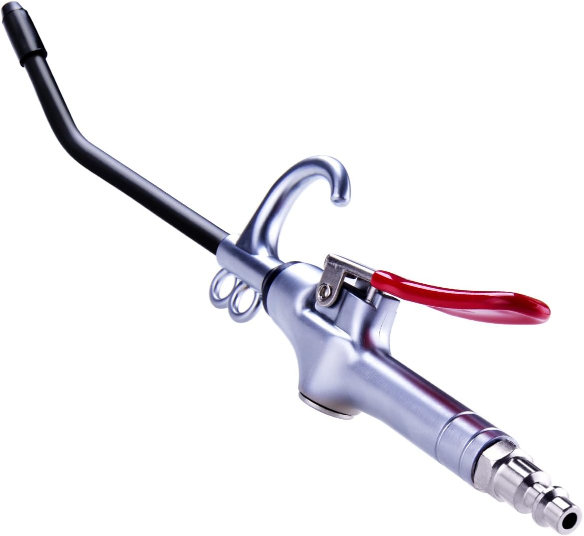 JASTIND High Volume Air Blow Gun w/Aluminum Rubber Guard Air Flow Nozzle