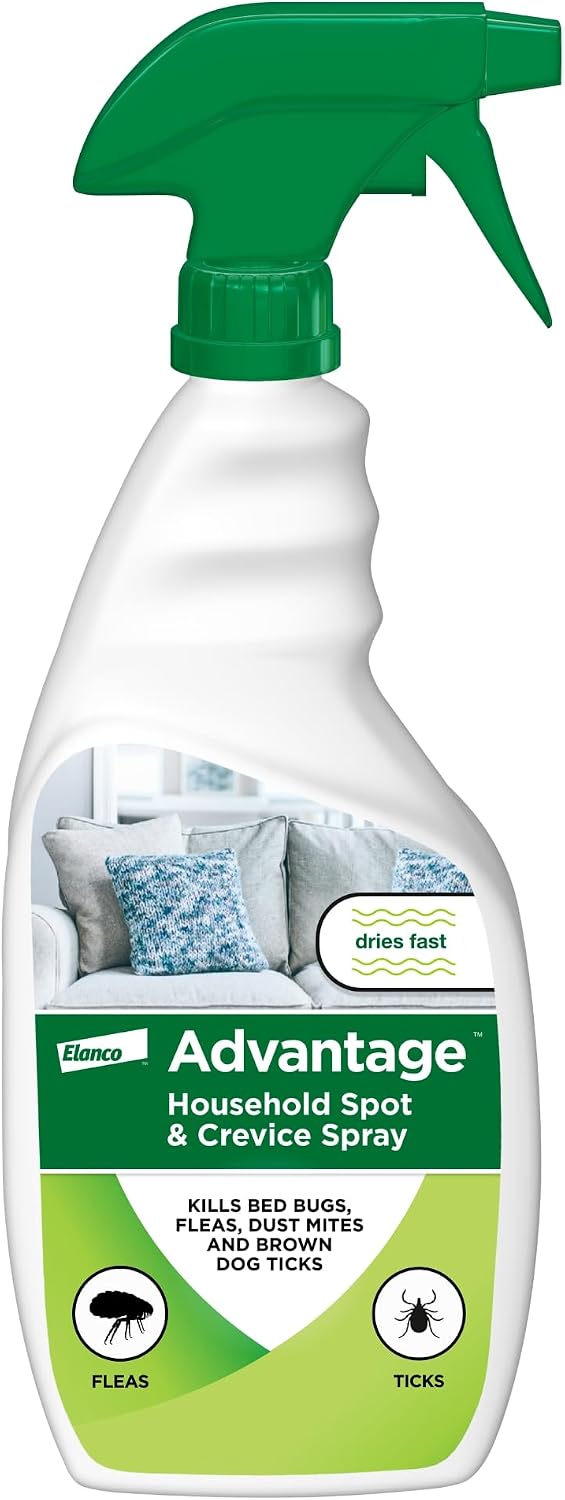 Advantage Household Spot & Crevice Spray | Kills Fleas & Ticks & Bedbugs | 24 oz.