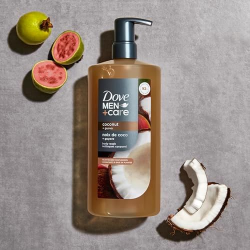 Dove Men Moisturizing Body Wash for Men, Coconut + Guava, 26 oz