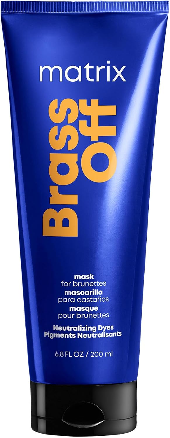 Matrix Brass Off Neutralizing Hair Mask – For Fragile Hair, 6.8 Fl Oz