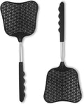 Fly Swatters 2 Pack, Durable Telescopic Stainless Steel Handle