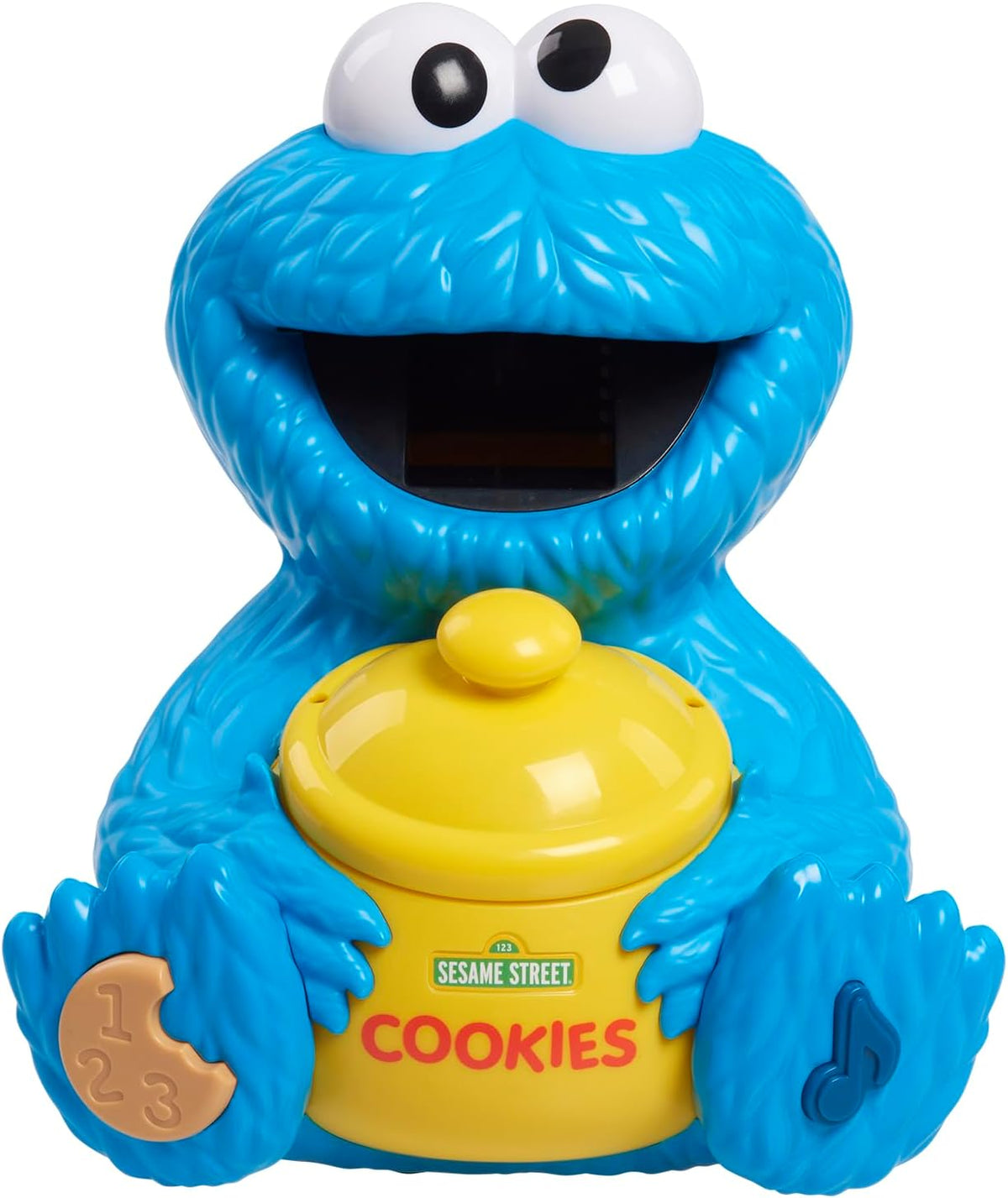 Sesame Street Cookie's Counting Jar, 12-Pieces, 20+ Phrases and Sounds, Learning and Education, Kids Toys for Ages 2 Up by Just Play