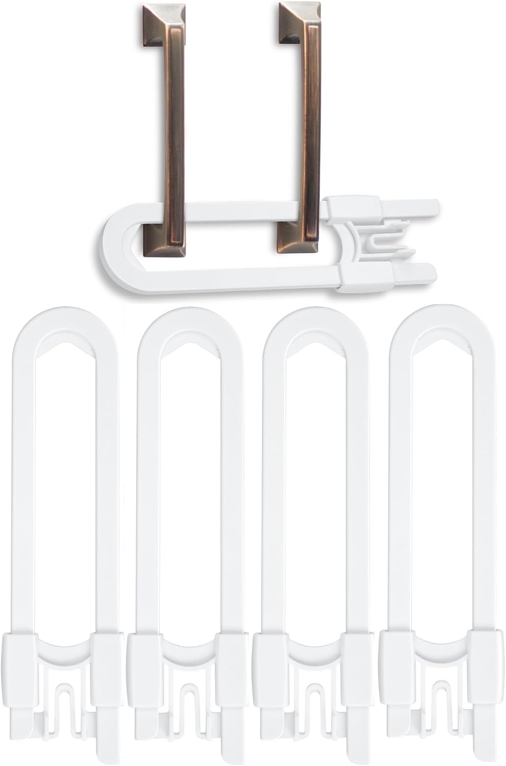 Vmaisi 8 Pcs Baby Sliding Cabinet Locks Adjustable U Shaped Child Safety