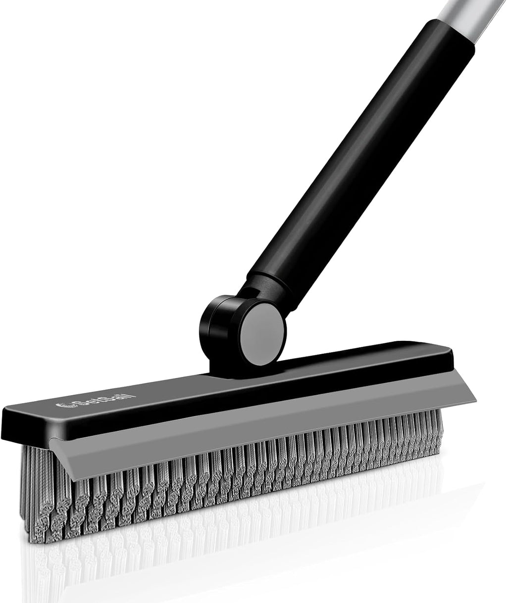 SetSail Grout Cleaner Brush with Long Handle, V-Shaped Floor Scrub Brush