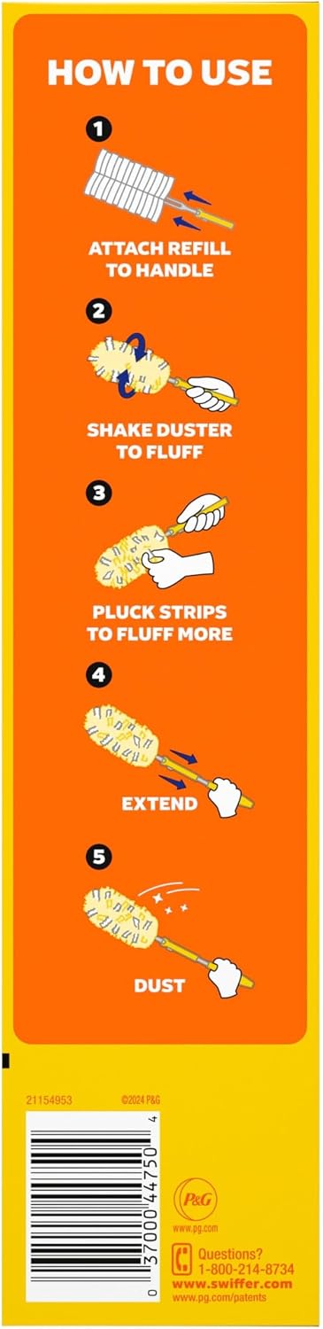 Swiffer Duster Kit with 3 ft Extendable Handle