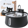The KittySpout Stainless Steel Wireless Cat Water Fountain, 4L/108oz