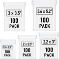 500 Pcs Small Plastic Bags, Mini Baggies, Jewelry Bag Clear Plastic