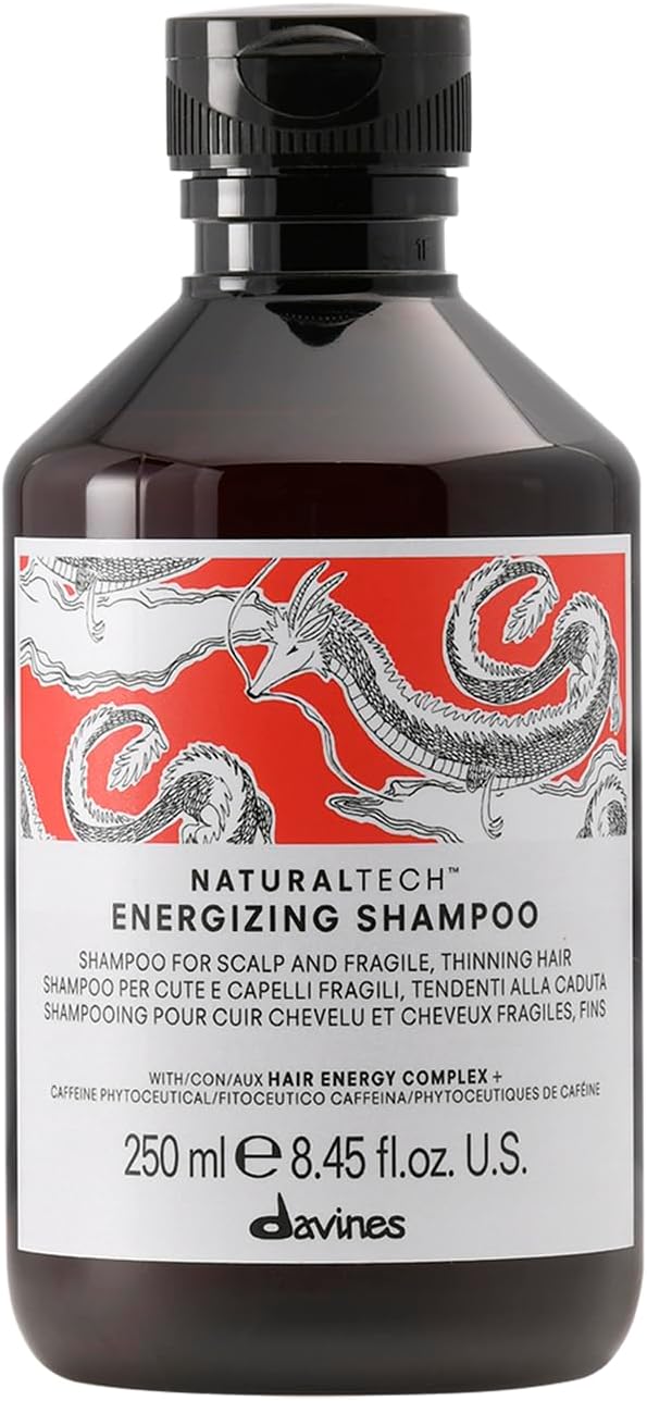 Davines Naturaltech ENERGIZING Shampoo Gentle Cleansing And Protection for Fragile Or Thinning Hair, Revitalize And Energize The Scalp