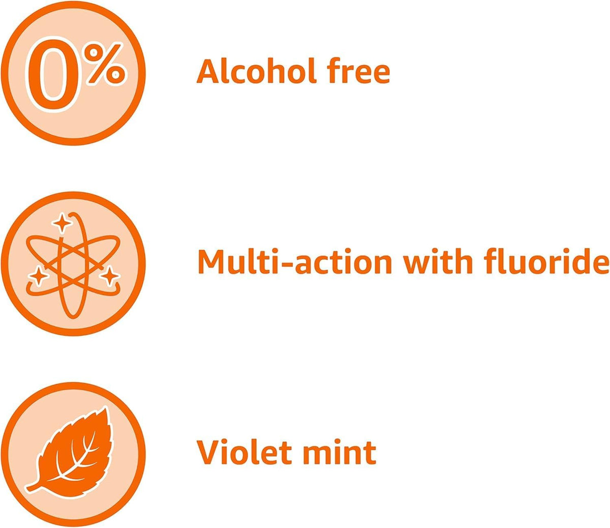 Amazon Basics Anticavity Fluoride Mouthwash, Alcohol Free, Violet Mint, 1 Liter, 33.8 Fluid Ounces, 1-Pack, Packaging May Vary