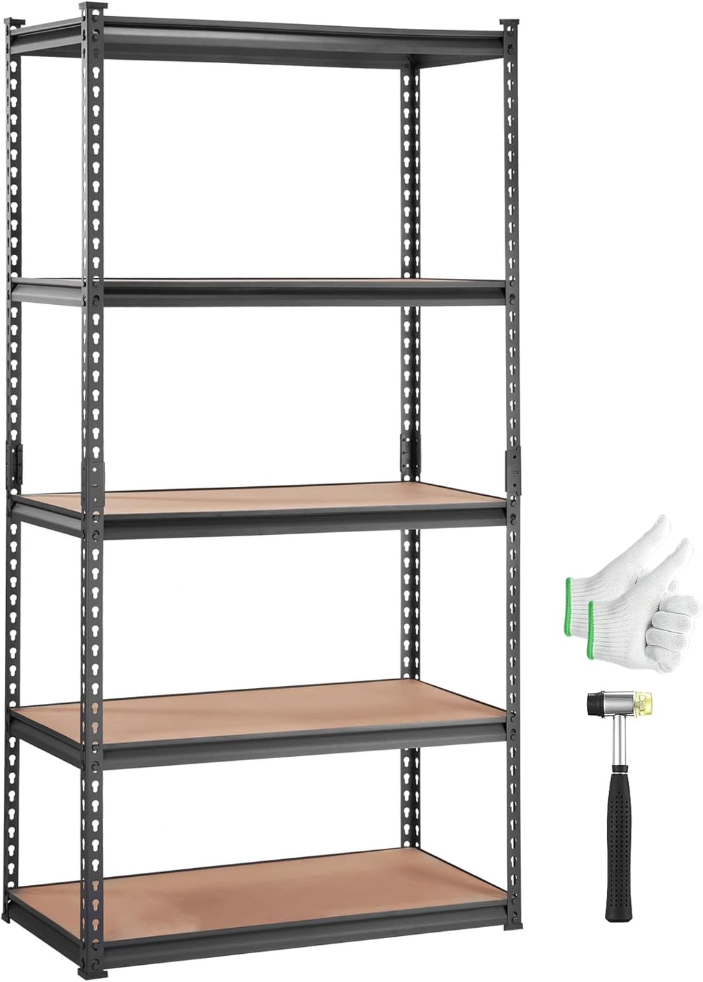 VEVOR Storage Shelves 5-Tier Adjustable 2000 lbs 48"x24"x72" Shelving Unit