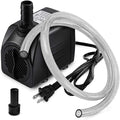 PULACO 160GPH Small Submersible Water Pump with 3.3 ft Tubing