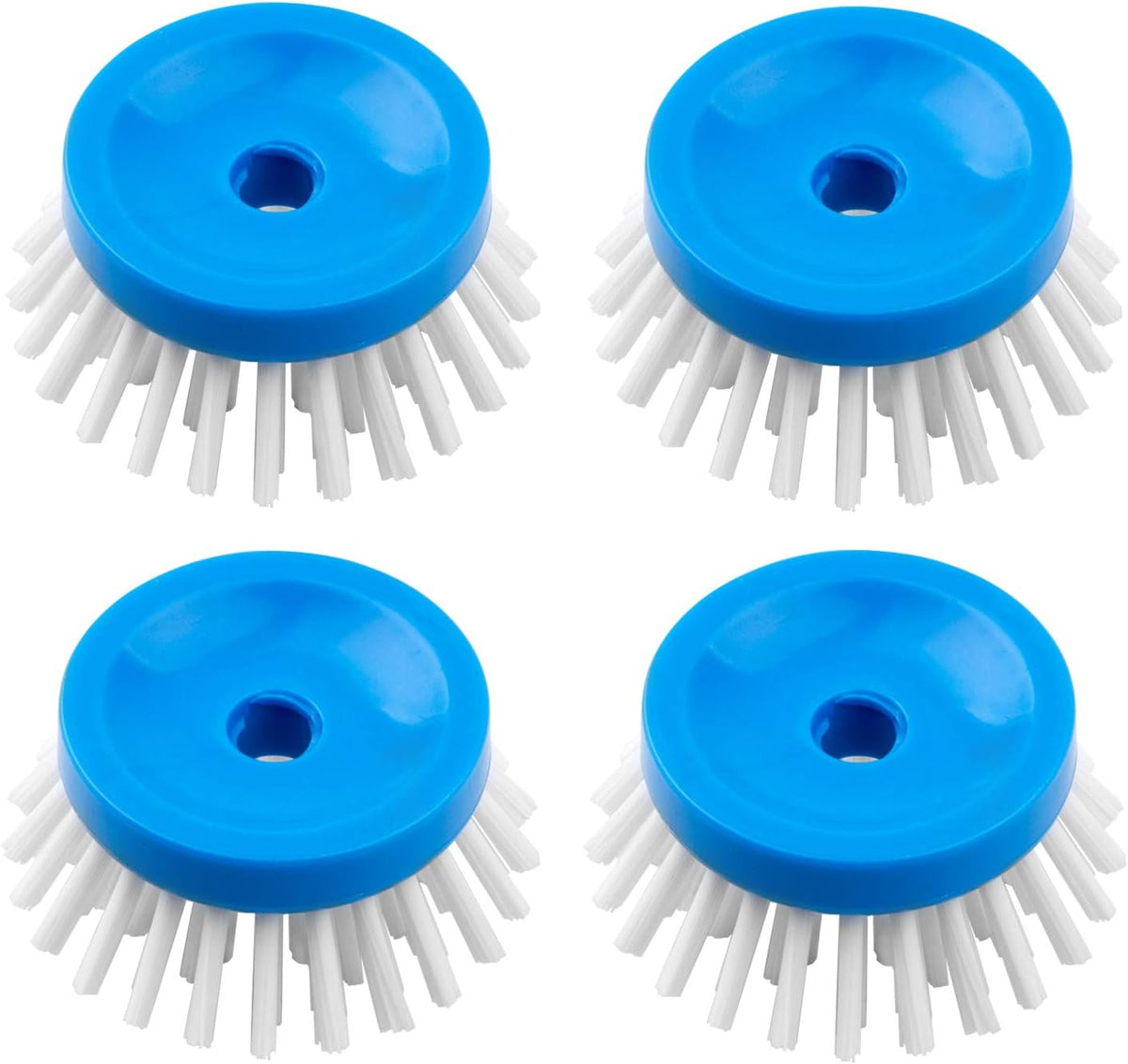MR.SIGA Soap Dispensing Palm Brush, 2 Pack, Navy/Blue