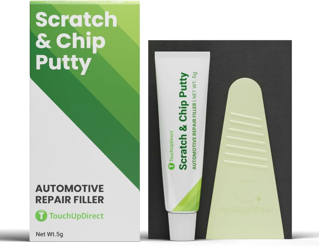 TouchUpDirect Scratch & Chip Putty - Ready-Mixed 5g Automotive Body Filler Kit for Deep Scratches & Gouges, Complete Chip Repair Kit with Spreader & Sandpaper - No Mixing Required