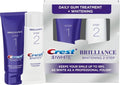 Crest 3D White Brilliance 2 Step Kit, Crest 3D White Toothpaste, Deep Clean Toothpaste (4oz) + Teeth Whitening Gel (2.3oz)