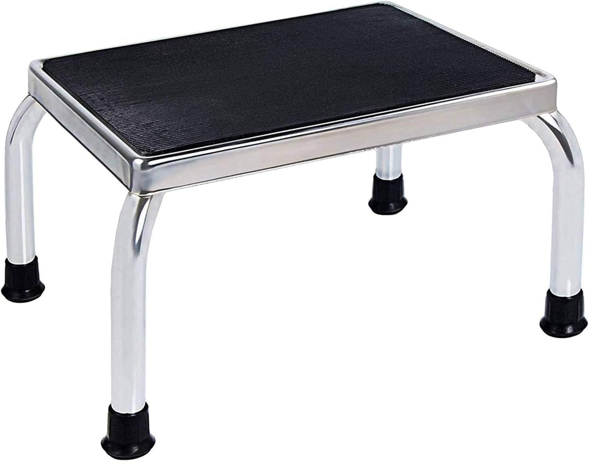 Vaunn Medical Foot Step Stool 350lbs Heavy-Duty Welded Steel Legs, Fully Welded Single Construction Frame, Anti-Skid Rubber Platform