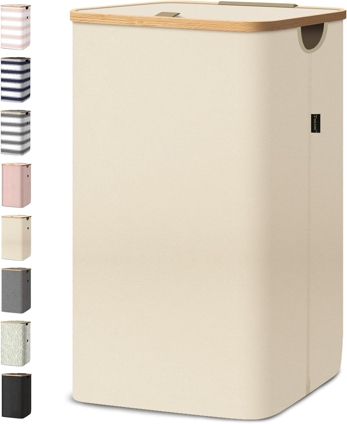 BALEINE 100L Laundry Hamper with Lid, Large Laundry Basket Bin