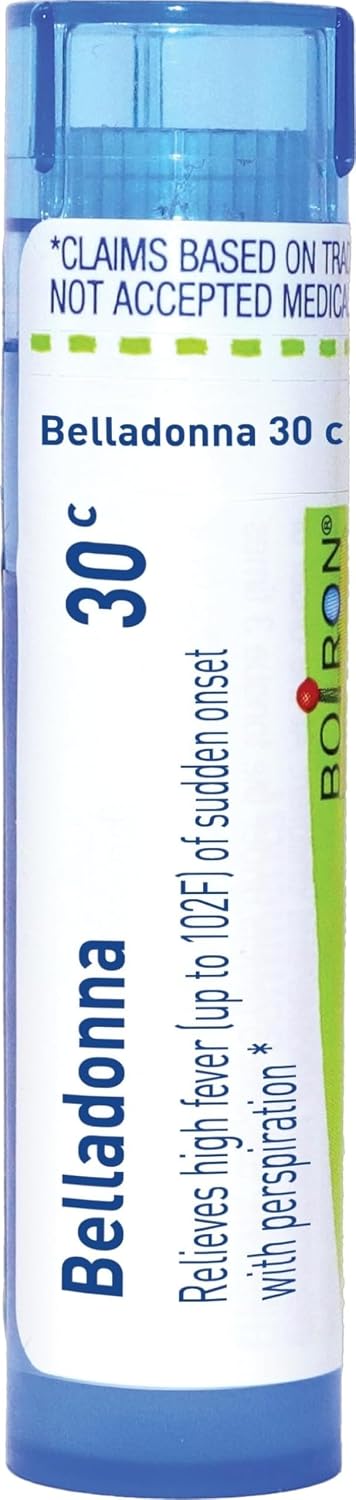 Boiron Belladonna 30C Homeopathic Medicine for Fever - 80 Pellets