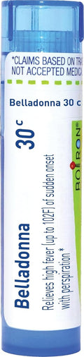 Boiron Belladonna 30C Homeopathic Medicine for Fever - 80 Pellets