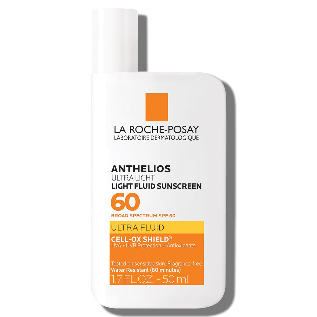 La Roche-Posay Anthelios Ultra Light Fluid Sunscreen for Face SPF 60, 1.7oz
