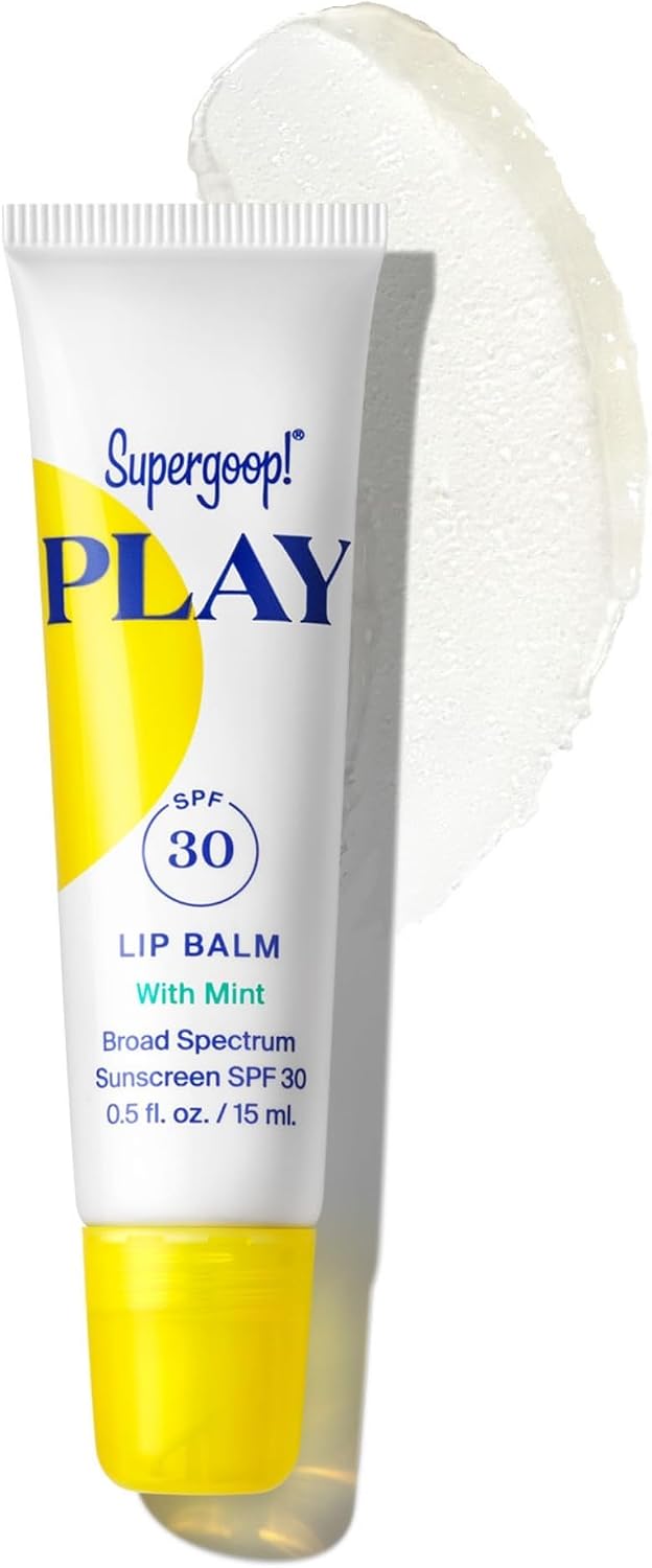 Supergoop! PLAY Lip Balm SPF 30 - Broad Spectrum SPF Lip Balm with Hydrating Honey, Shea Butter & Sunflower Seed Oil - Great for Active Days