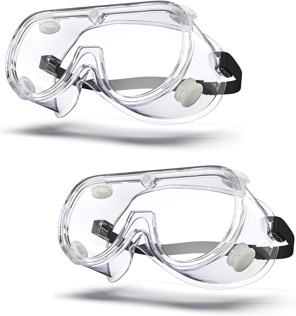 Anti-fog Safety Goggles ANSI Z87.1,Adjustable Chemistry Lab Goggles Over Glasses
