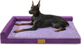 Patas Lague Orthopedic Large Dog Bed Washable Pet Sofa Bed 36''X24'' Black