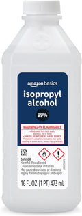 Amazon Basics 99% Isopropyl Alcohol For Technical Use,16 Fluid Ounces, 1-Pack (Previously Solimo)