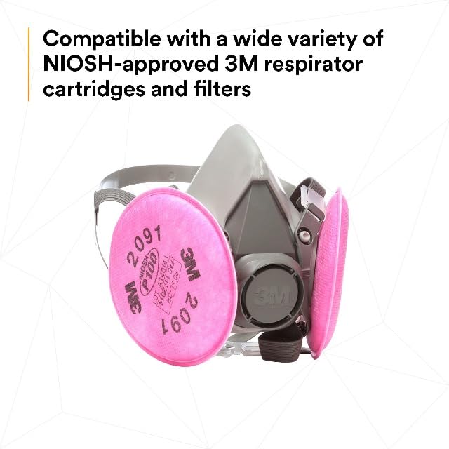 3M Half Facepiece Reusable Respirator Assembly Kit 6291, Medium, 1 Kit