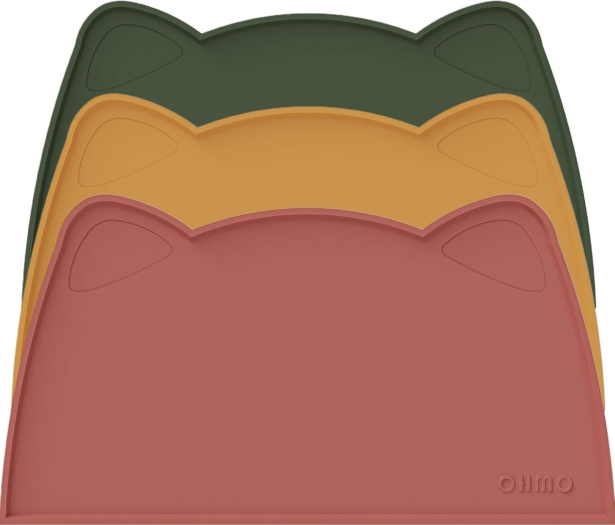 OHMO Cat Food Mat, Silicone Pet Feeding Mat, 18x9.8, Erythrinus