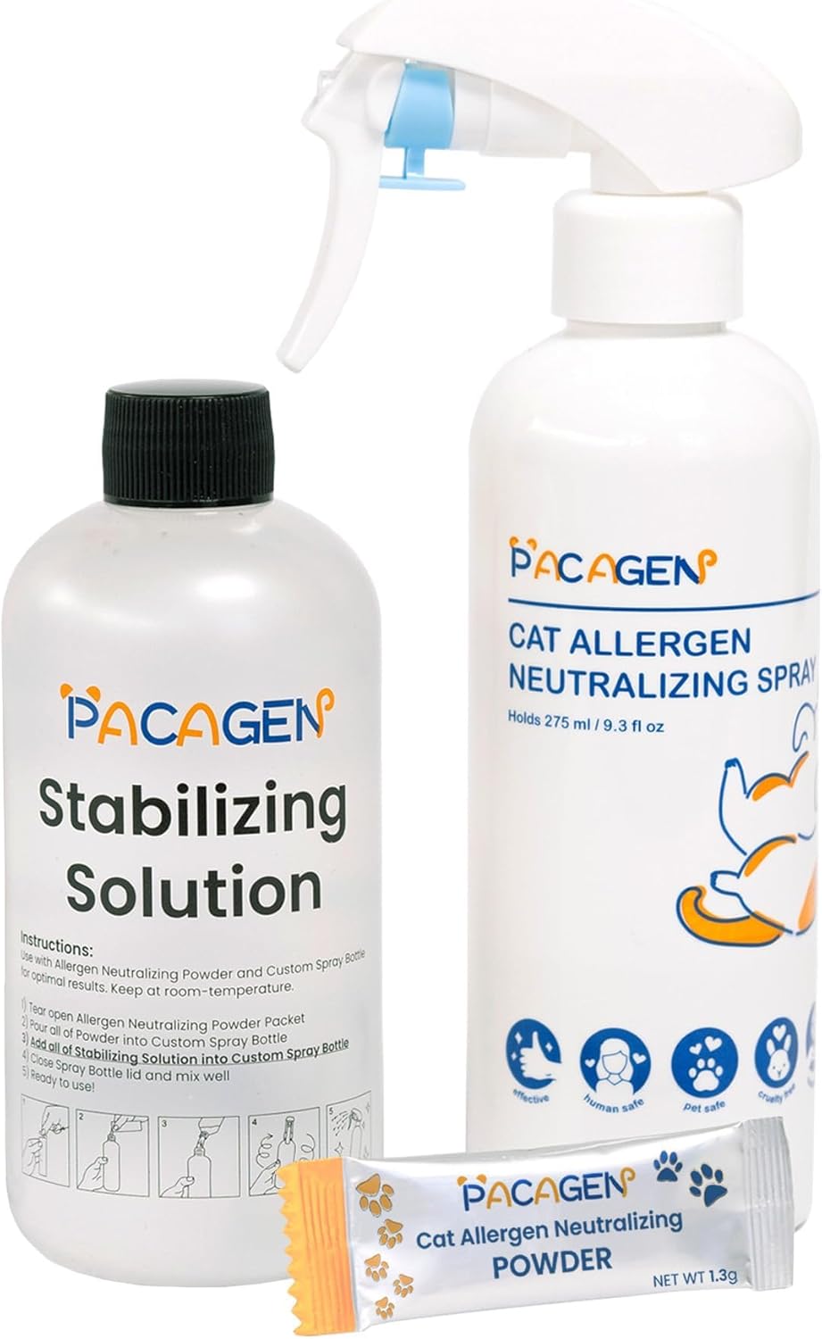Pacagen Cat Allergen Neutralizing Spray for Humans