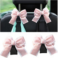 Mandark 2PCS Bow Car Headrest Hooks for Bags, Black Line