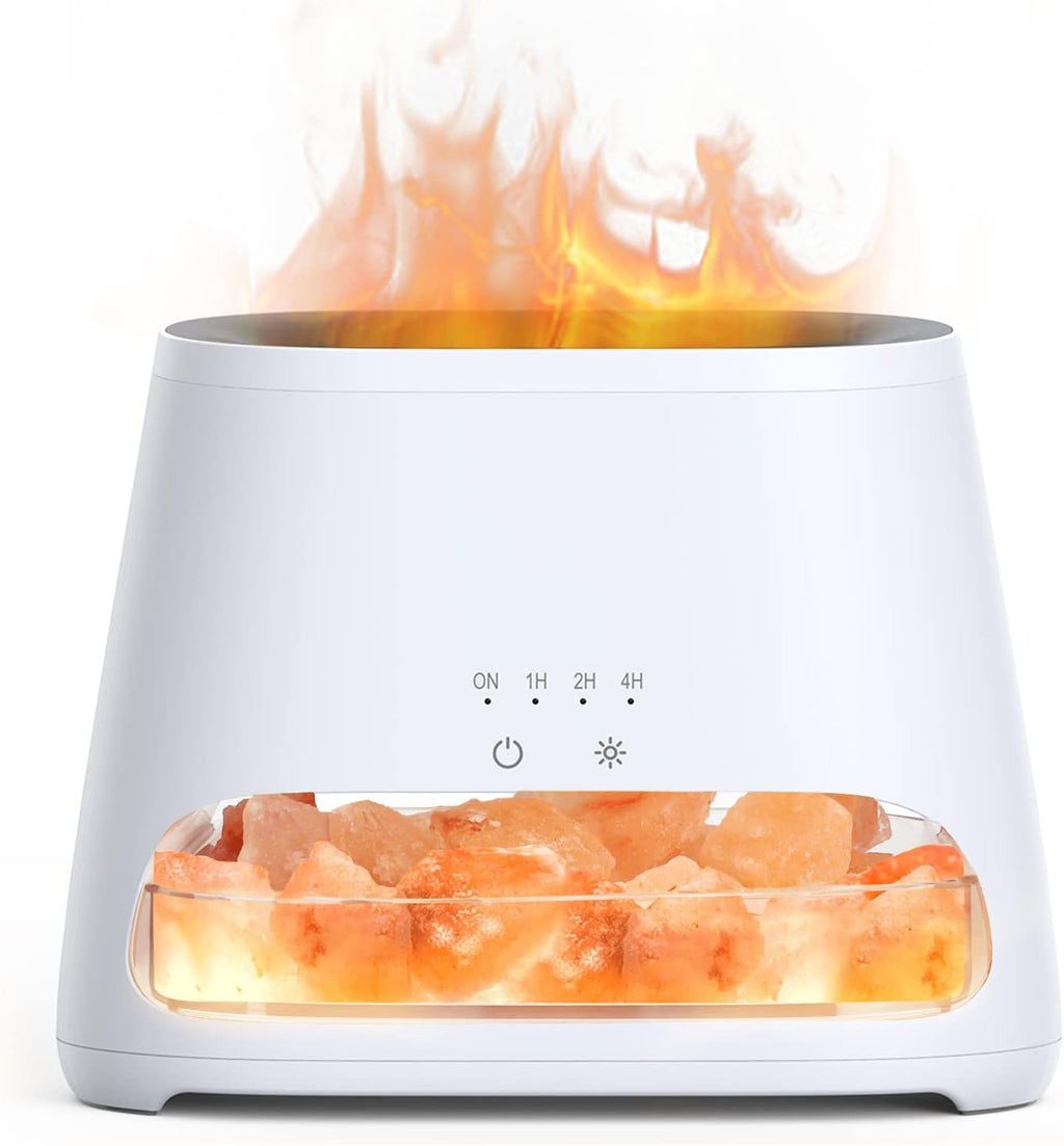 SALKING 2-in-1 Essential Oil Diffuser for Home & Himalayan Salt Lamp, 150ml
