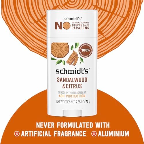 Schmidt's Aluminum Free Natural Deodorant Sandalwood & Citrus 2.65 oz 2 ct