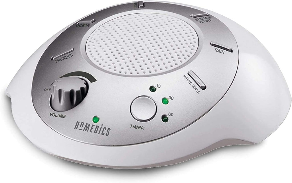 Homedics SoundSleep White Noise Sound Machine, Silver