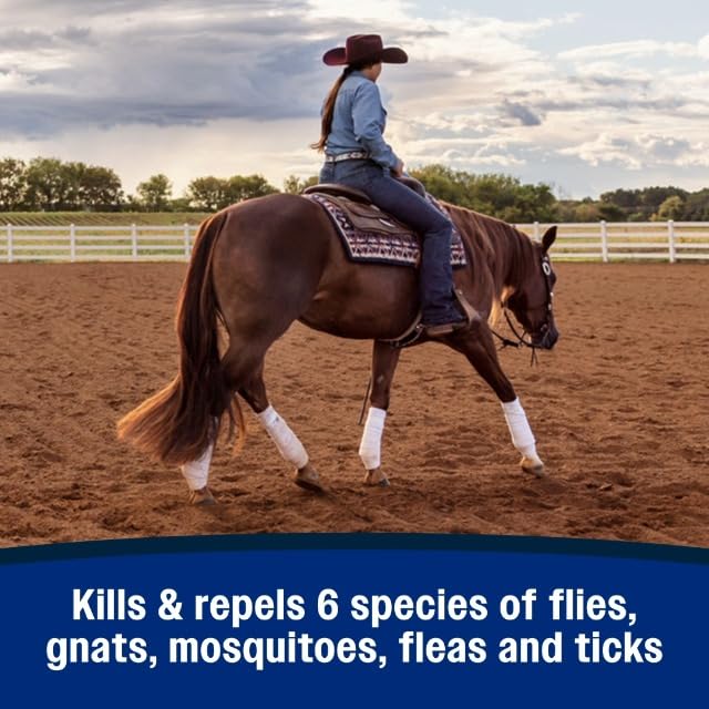 Farnam Repel-X Ready-to-Use Horse Fly Spray for Horses, 32 Fl Oz