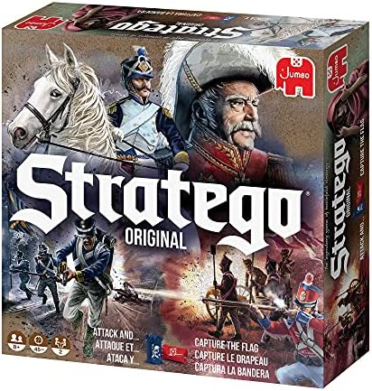Jumbo, Stratego - Original, Strategy Board Game, 2 Players, Ages 8 Year Plus