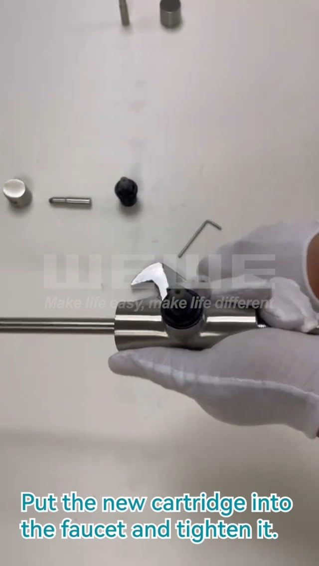 WEWE Drinking Water Faucet for RO System and Bar Sink, Brushed Nickel