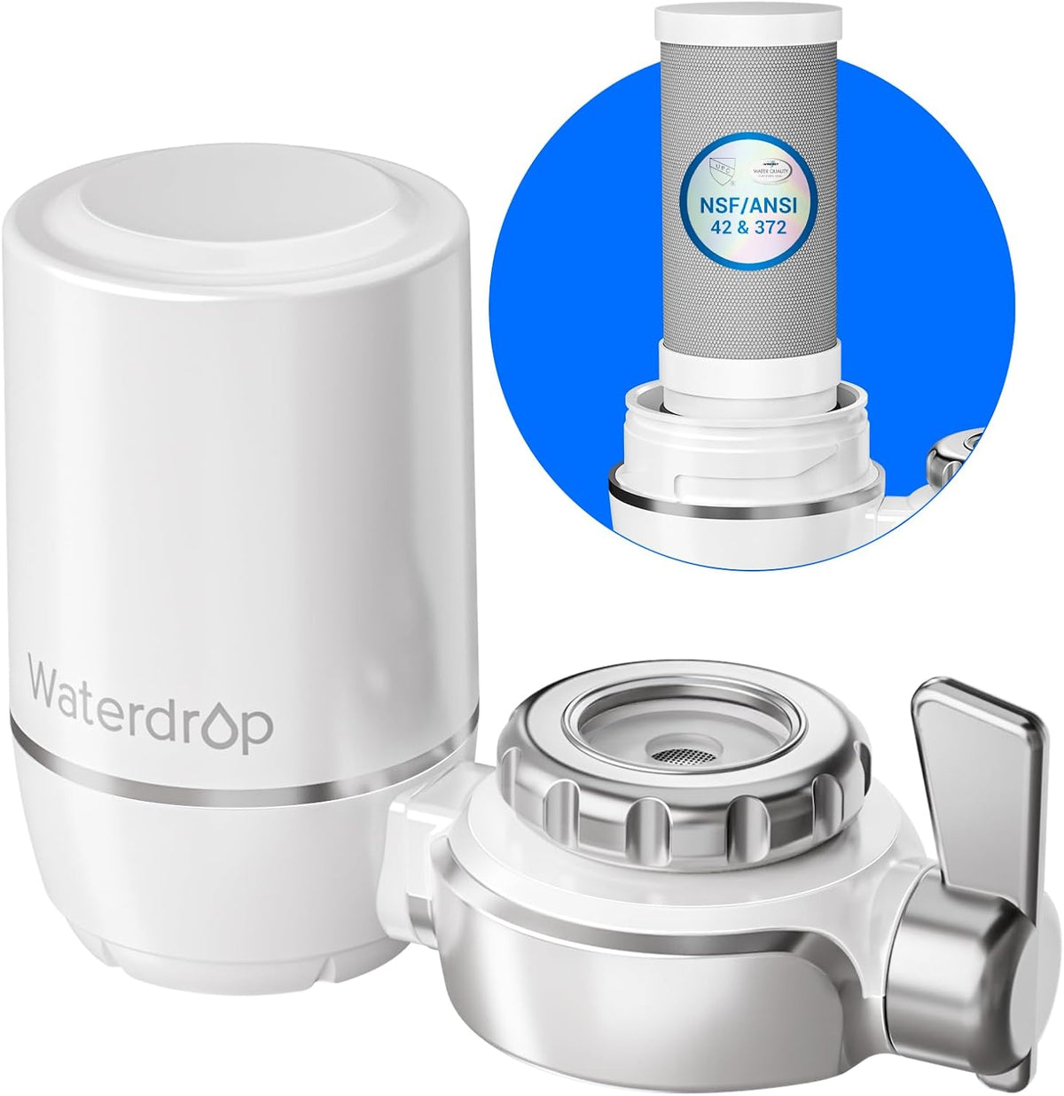 Waterdrop FC-01 Water Filter for Sink Faucet, 320 Gallons