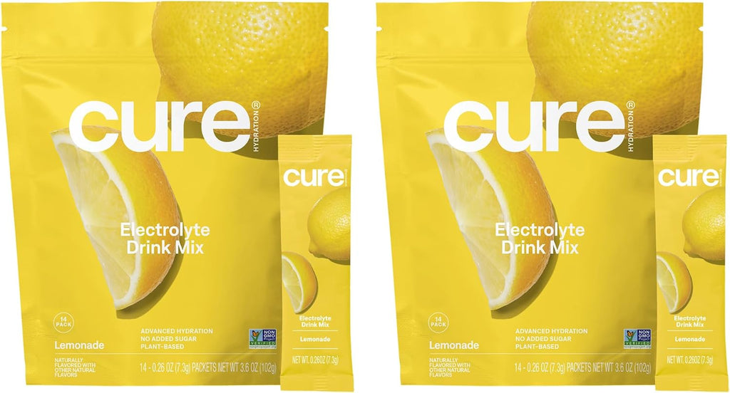 Cure Hydration - Electrolyte Drink Powder Berry Pomegranate 14 Packets