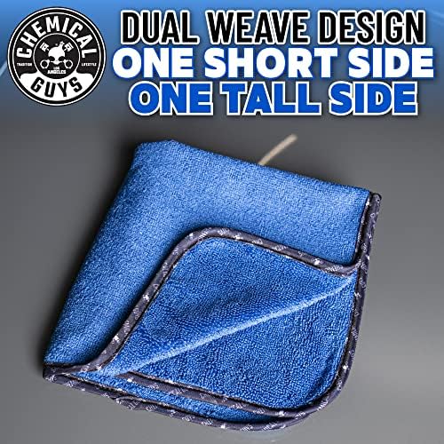 Chemical Guys, Professional Microfiber Towels, 16 x 16 in, Blue, 3 Pack