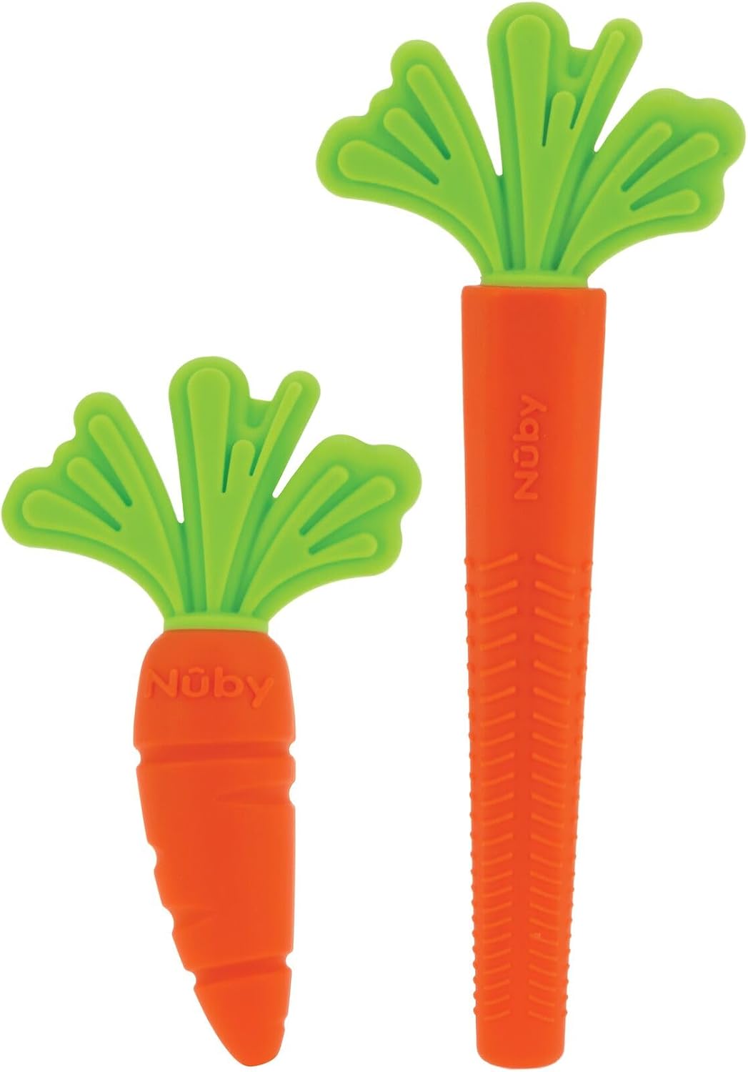 Nuby Silicone Carrot Hollow Teether Tube