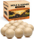 Mole Repellent, Gopher Repellent for Lawn, Groundhog Deterrent-12P