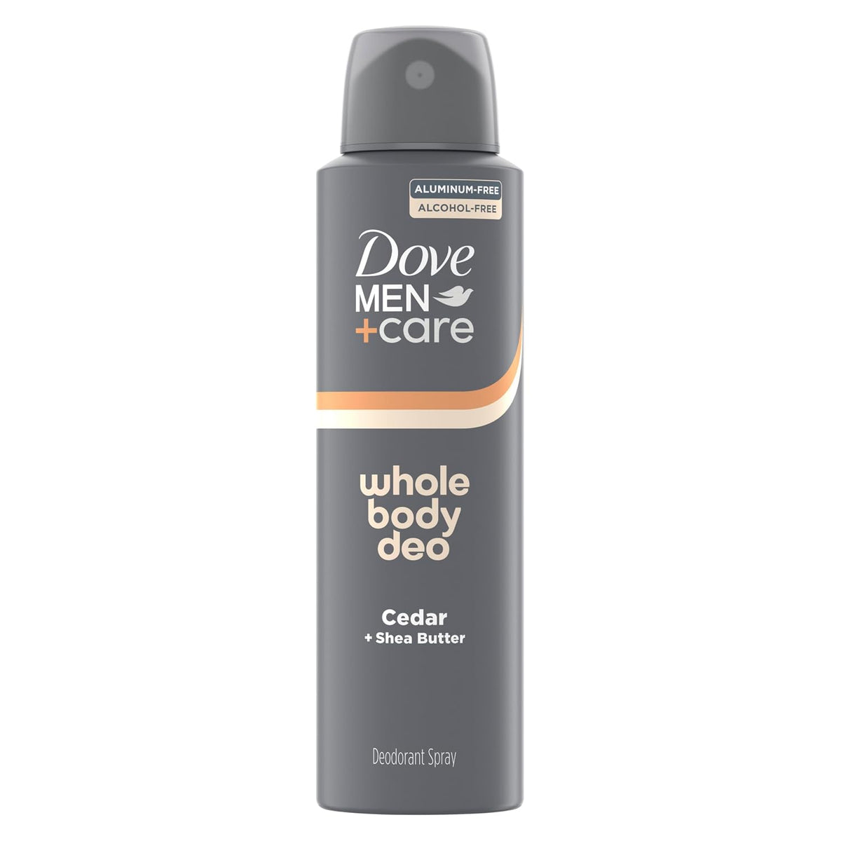 Dove Men Whole Body Deo Deodorant Spray Cedar + Shea Butter, 4 oz