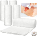 2 Pack White Cotton Rolls for Wound Care, Non-sterile Absorbent Soft Cotton