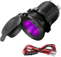 Cigarette Lighter Socket Car Marine Motorcycle ATV RV Lighter Socket Power Outlet Socket Receptacle 12V Waterproof Plug by ZHSMS