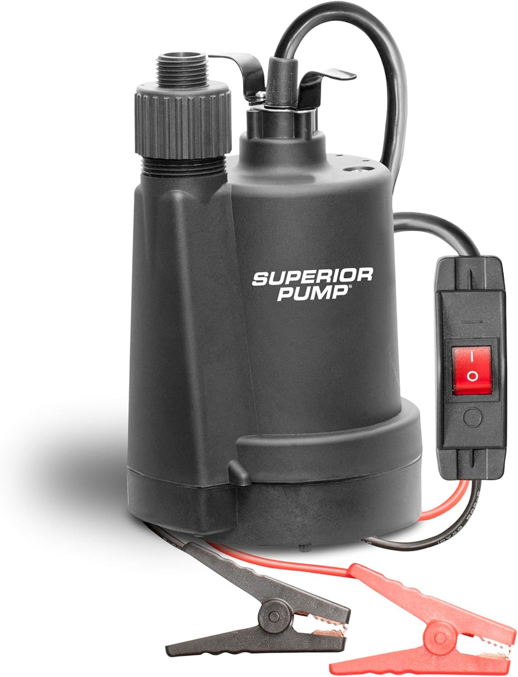 Superior Pump 91250 1800GPH Thermoplastic Submersible Utility Pump with 10-Foot Cord, 1/4 HP