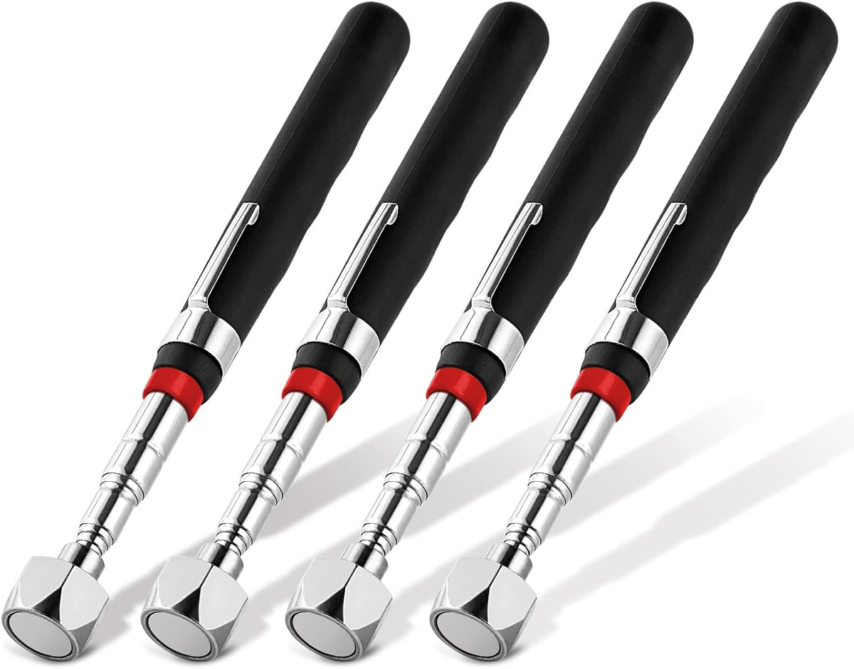 1 Piece 3.5LBs Telescoping Magnetic Pickup Tool, with Pen Clip Design, Magnet Stick Rod Extendable 5.1" to 25.4" for Men, Birthday, Father's Day, Christmas Gift