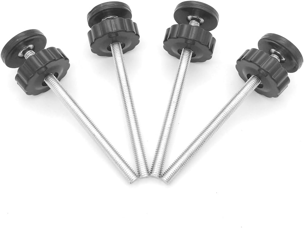 Vmaisi 4 Pack 8MM Baby Gates Threaded Spindle Rod, Replacement Parts Kits